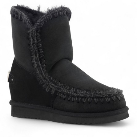 MOU - Bota corta Eskimo Cuña interior corta Logotipo metálico grande