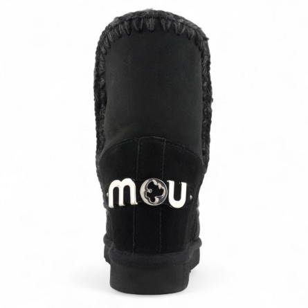 MOU - Kurzer Stiefel Eskimo Inner Wedge Short Big Metal Logo MOU - Kurzer Stiefel Eskimo Inner Wedge Short Big Metal Logo