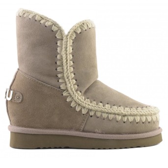 MOU - Bota corta Eskimo Cuña interior corta Logotipo metálico grande