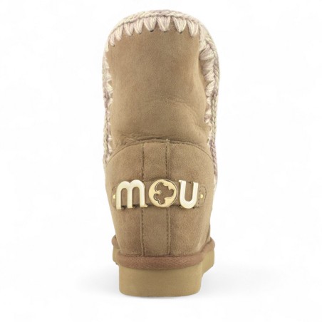 MOU - Kurzer Stiefel Eskimo Inner Wedge Short Big Metal Logo