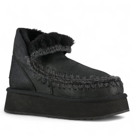MOU - Mini Eskimo Platform Boot Cuir spécial