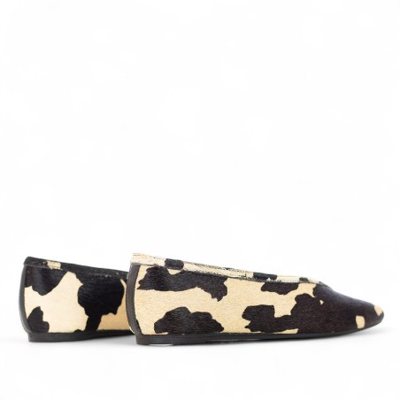 AREZZO - Ballerines en poils de poney effet vache