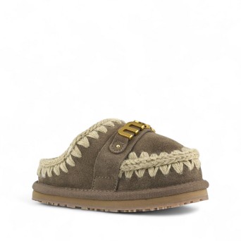 MOU - Sabot Kinder Slipper Wildleder 2