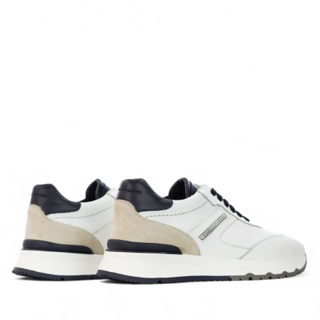 CRISTIANO GUALTIERI - Leather sneakers with logo