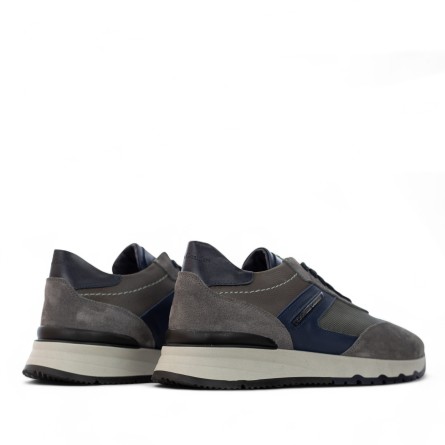 CRISTIANO GUALTIERI - Turnschuhe aus Stoff und Wildleder mit Logo