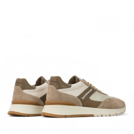 CRISTIANO GUALTIERI - Turnschuhe aus Stoff und Wildleder mit Logo