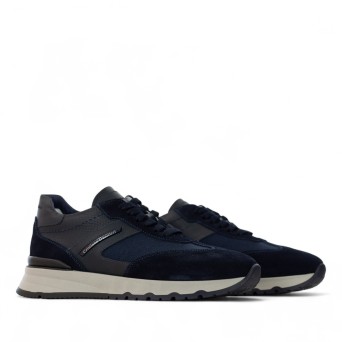 CRISTIANO GUALTIERI - Turnschuhe aus Stoff und Wildleder mit Logo 2