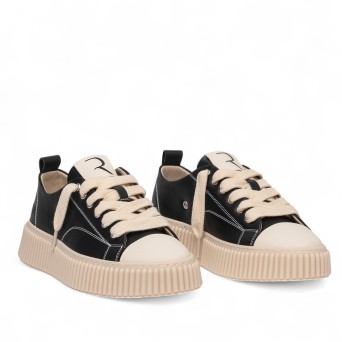 RHUN - Baskets 2020 Treble Cuir Noir 2