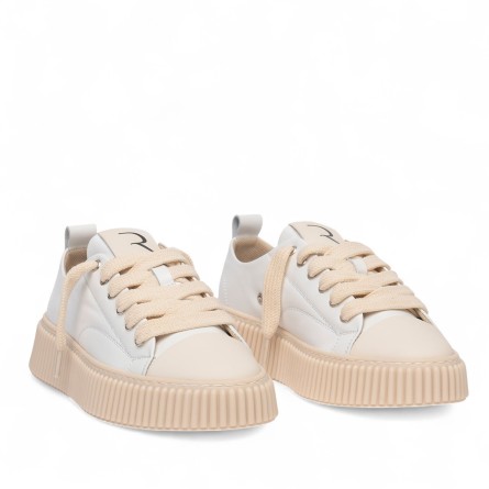 RHUN - Baskets 2020 Treble Cuir Blanc - Couleur: Blanc,Taille: 37