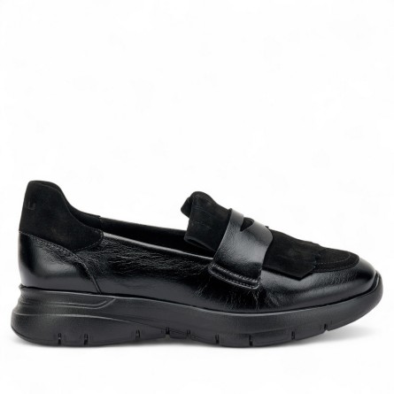 FRAU - Mocassino in pelle e camoscio
