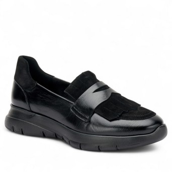 FRAU - Slipper aus Leder und Wildleder 2