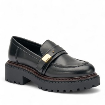 FRAU - Loafer leather with ornamental buckle 2