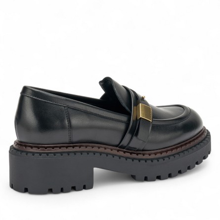 FRAU - Mocassins en cuir avec boucle ornementale