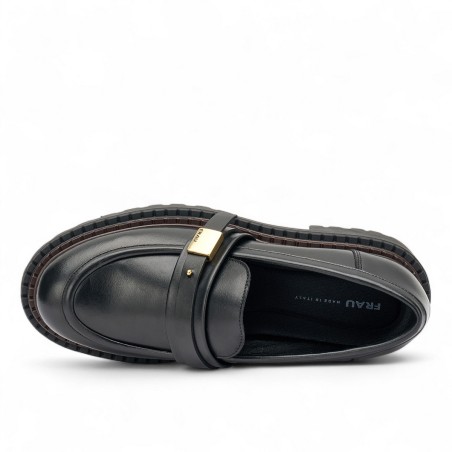 FRAU - Mocassins en cuir avec boucle ornementale