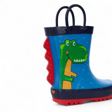 MR.TIGGLE - Dinosaur patterned rubber ankle boots