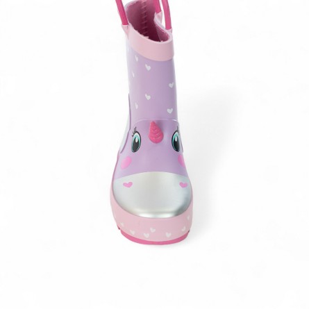 MR.TIGGLE - Gummistiefel mit Einhornmuster und Herzen