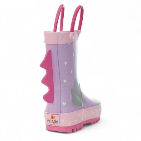 MR.TIGGLE - Stivaletti in gomma con fantasia unicorno e cuori