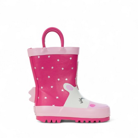 MR.TIGGLE - Botas de goma con estampado de unicornios y estrellas