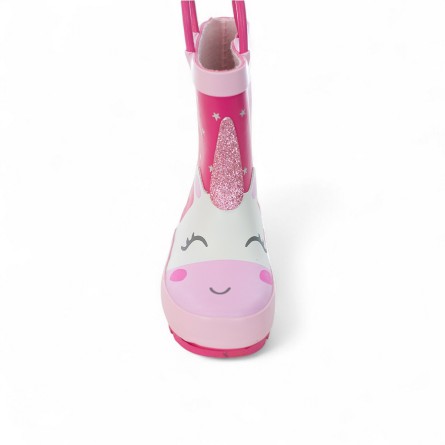 MR.TIGGLE - Rubber booties with unicorn pattern and stars