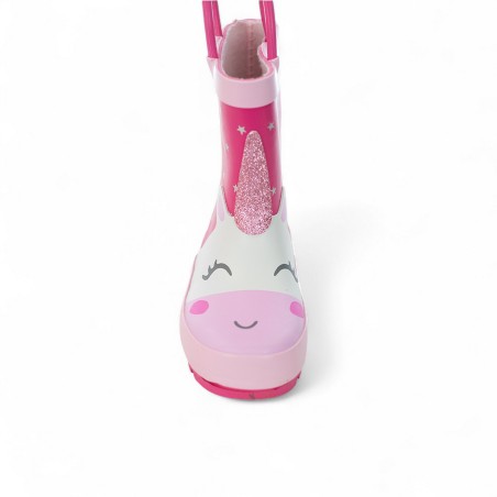 MR.TIGGLE - Rubber booties with unicorn pattern and stars