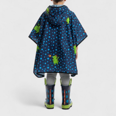 MR.TIGGLE - Rain and windbreaker jacket with dragon pattern