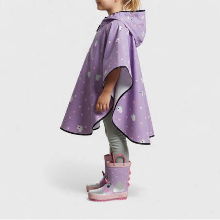 MR.TIGGLE - Rain and windproof jacket with unicorn pattern and hearts