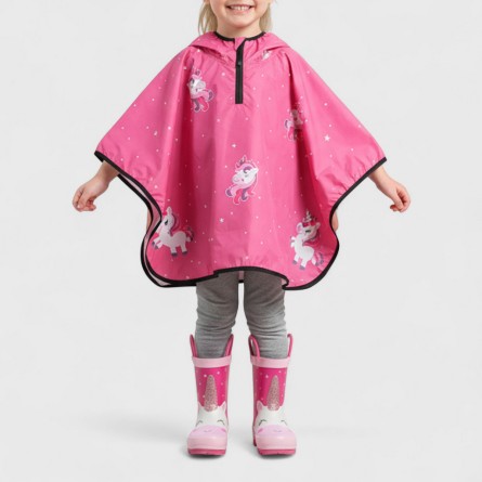 MR.TIGGLE - Rain and windbreaker jacket with unicorn and star pattern