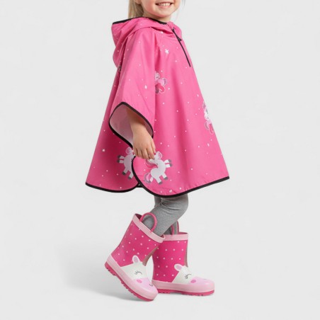 MR.TIGGLE - Rain and windbreaker jacket with unicorn and star pattern