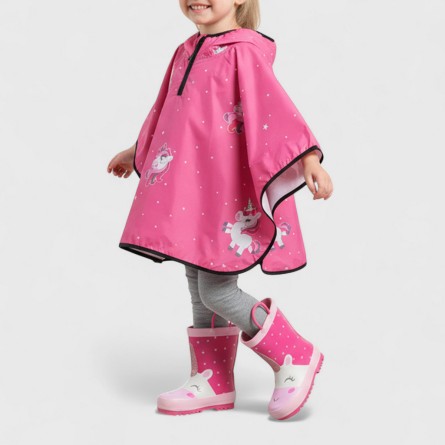 MR.TIGGLE - Rain and windbreaker jacket with unicorn and star pattern