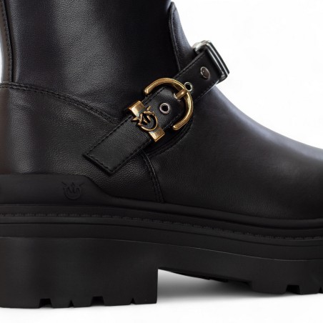 PINKO - Love Birds Logo-Stiefelette