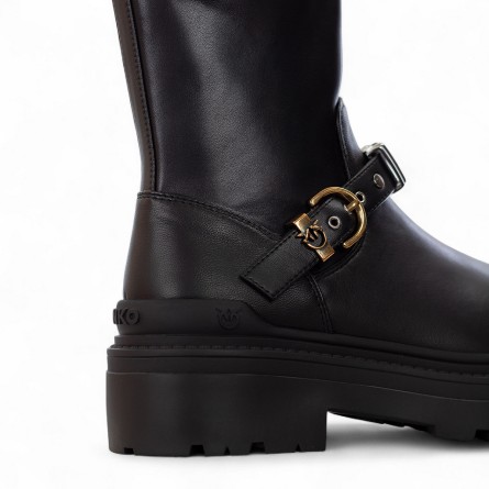 PINKO - Love Birds Logo-Stiefelette