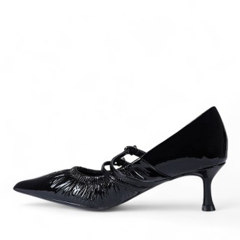CHICONIC - Pump patent leather with buckles 2