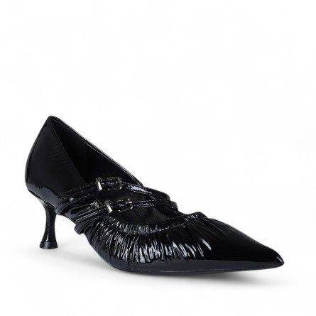 CHICONIC - Pump patent leather with buckles CHICONIC - Pump patent leather with buckles
