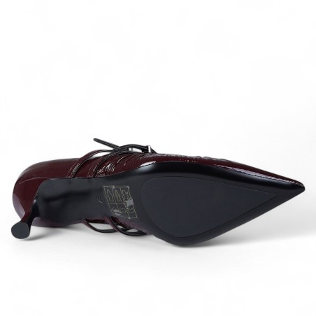 CHICONIC - Pump patent leather with buckles