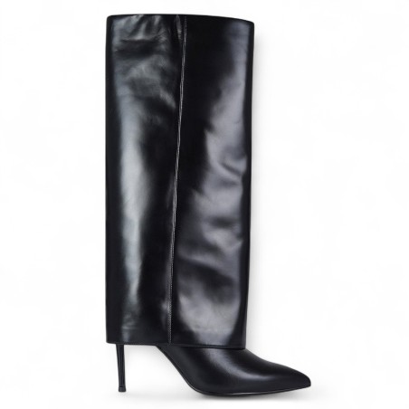 CHICONIC - Leather Turned-Up Boot