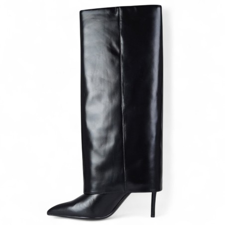 CHICONIC - Leather Turned-Up Boot