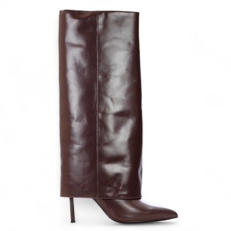 CHICONIC - Leather Turned-Up Boot