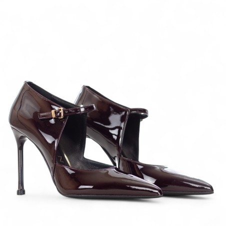 ALBANO - Escarpins en cuir verni avec boucle