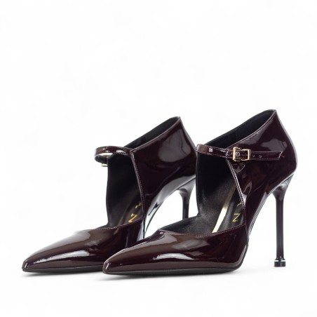 ALBANO - Escarpins en cuir verni avec boucle
