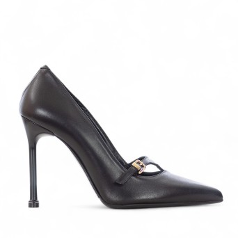 ALBANO - Pump leather with buckle
