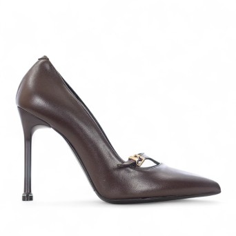 ALBANO - Pump leather with buckle