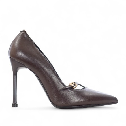 ALBANO - Pump leather with buckle