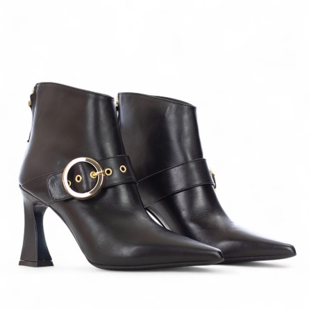 ALBANO - Leather ankle boot with ornamental buckle ALBANO - Leather ankle boot with ornamental buckle