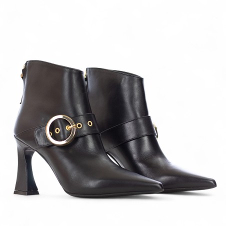 ALBANO - Lederstiefelette mit Zierschnalle