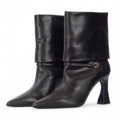 ALBANO - Hochgekrempelte Lederstiefel