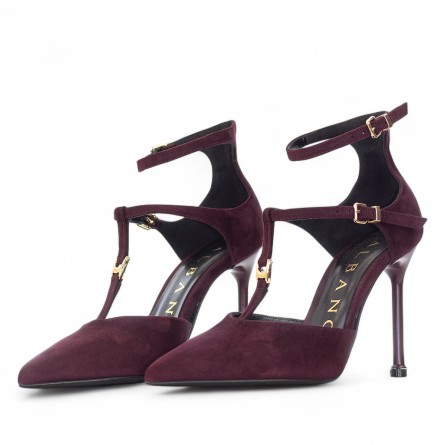 ALBANO - Pump suede leather with buckles ALBANO - Pump suede leather with buckles