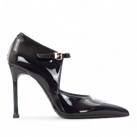 ALBANO - Pumps aus Lackleder mit Schnalle
