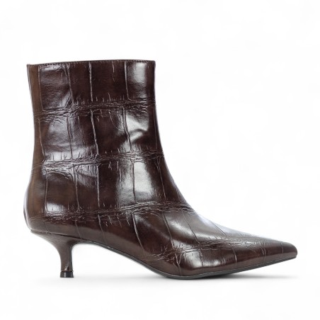 EXÉ - Bedruckte Kunstlederstiefelette mit Reißverschluss