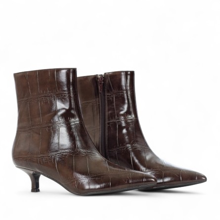 EXÉ - Printed faux leather ankle boot with zipper EXÉ - Printed faux leather ankle boot with zipper