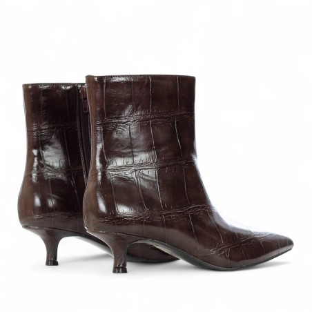 EXÉ - Bedruckte Kunstlederstiefelette mit Reißverschluss